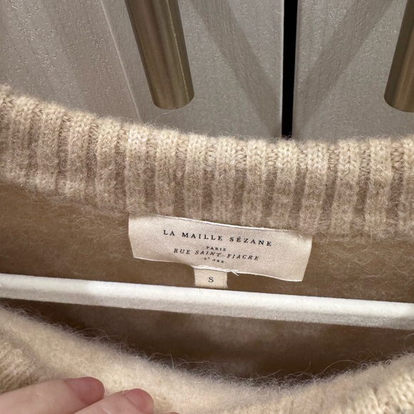 Sezane Amiel Jumper in Linen Beige size Small - Picture 6 of 8